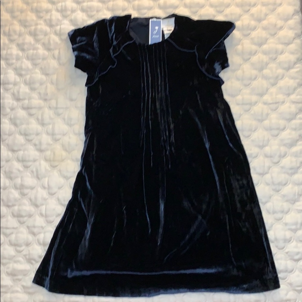 Jacadi Paris Blue girls velvet dress